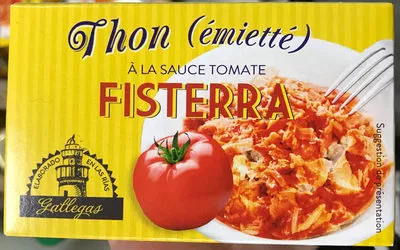 Thon (émietté) à la sauce tomate Fisterra 111 g (72 g égoutté), code 8410149019993