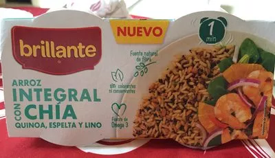 Brillante vasito de arroz integral con chía, quinoa, espelta y lino Brillante 250 g (2 x 125 g), code 8410184033749