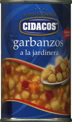 Garbanzos a la jardinera Cidacos 420 g (neto), 425 ml, code 8410313431828