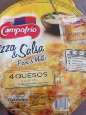 Pizza quesos gouda, cheddar, mozzarella y manchego Campofrio 360 g, code 8410320033527
