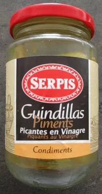 SERPIS - Guindillas - Piments piquants au vinaigre Serpis 130 g égouttés, code 8410344902038