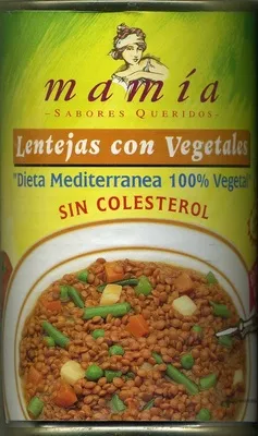 Lentejas con vegetales Mamía 400 g (neto), 425 ml, code 8410465008572