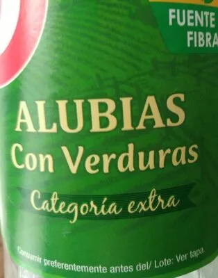 Alubias con verduras auchan , code 8410505605563