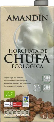 Horchata de chufa ecológica Amandín 1 l, code 8410509000210