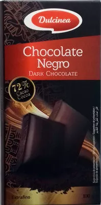 Chocolate negro 72% cacao Dulcinea 100 g, code 8410510010215
