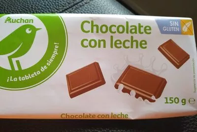 Chocolate con leche sin gluten Auchan 150 g, code 8410510017634