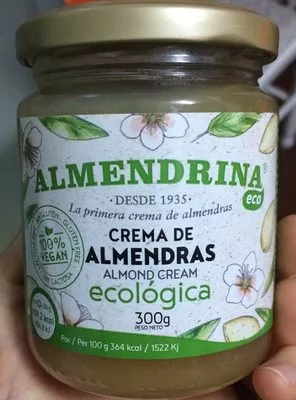 Crema de almendras ecológica Almendrina 300 g, code 8410636000350