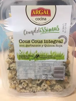 Cous Cous integral amb cigrons i Quinoa vermella Argal 190 g, code 8410764003957