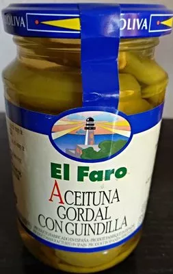 Aceituna gordal con guindillas El Faro 350 g, code 8410813201075