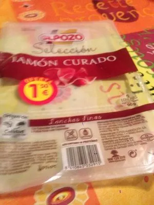 Selección jamón curado lonchas finas sin gluten sin lactosa El Pozo 90 g, code 8410843032915