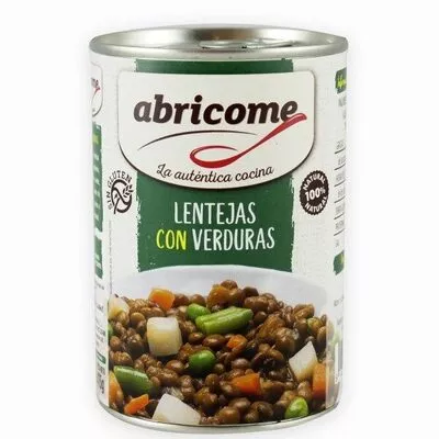 Lentejas con verduras Abricome 425gr., code 8410867403074
