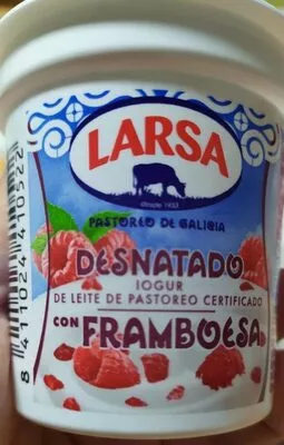 Yogurt desnatada con frambuesa Larsa , code 8411024410522