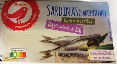 Sardinillas en aceite de oliva auchan , code 8411555068063