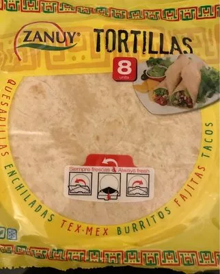 Bread - Zanuy Tortillas Wrap 8 Inch 8CT 12 325 GM Zanuy , code 8411778600026