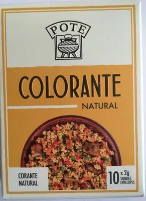 Colorante Natural - Caja 10 sob x 2g Pote 20 g, code 8412206006403