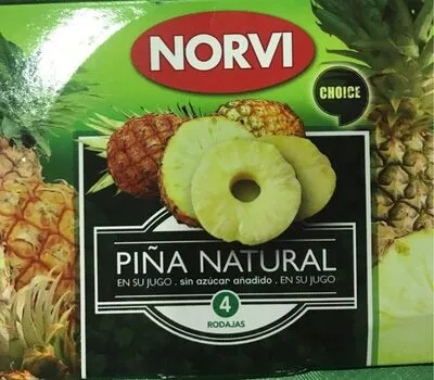 Norvi - Piña Natural - En Rodajas En Su Jugo,137 G X 3 norvi , code 8412270658058