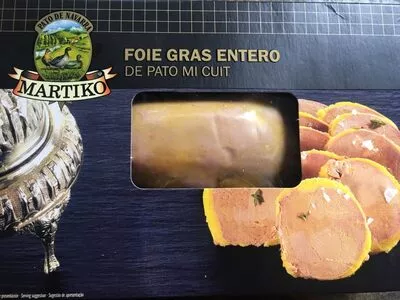 Foie gras entero de pato mi cuit Martiko , code 8412540002383