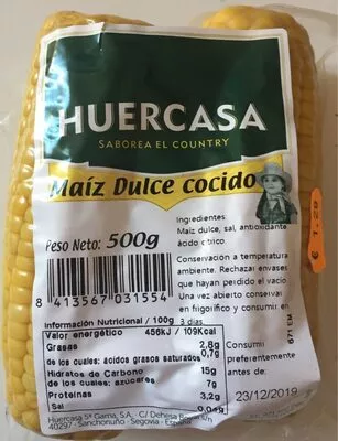 Maiz dulce cocido Huercasa 500 g, code 8413567031554