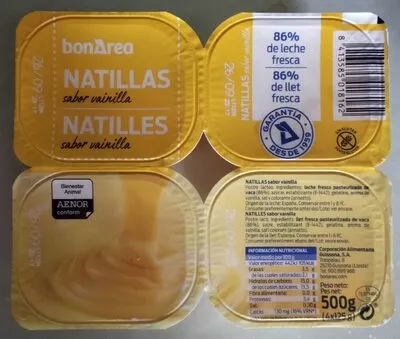 Natillas sabor vainilla bonÀrea , code 8413585018162