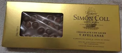 Chocolate con leche y avellanas Simón Coll 250 g, code 8413907136703