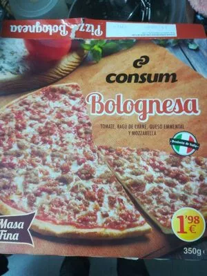 Pizza boloñesa Consum 350 g, code 8414807529695