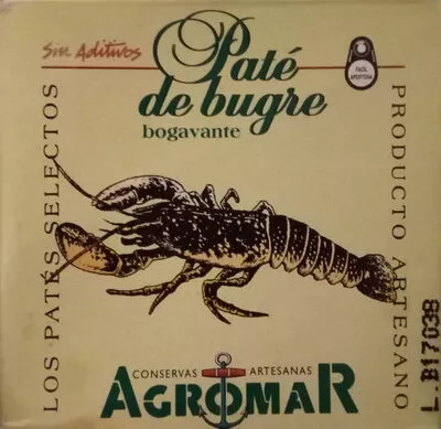 Paté de bugre (bogavante) Agromar 100g, code 8414947000696