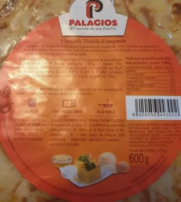 Tortilla Oignons Te Gusta 600 g (500 g + 100 g), code 8420056443002