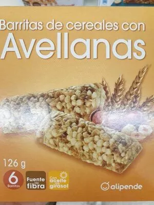 Barritas de cereales con avellanas Alipende , code 8421691376946