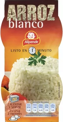 Arroz cocido blanco Alipende 250 g (2 x 125 g), code 8421691806191