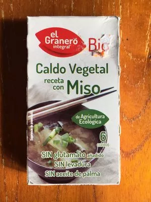 Caldo vegetal receta con miso El Granero integral 6 cubes, code 8422584030044