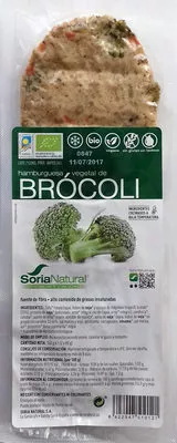 Hamburguesa vegetal de brócoli Soria Natural, Soria Natural S.A. 160 g (2 x 80 g), code 8422947510121