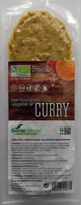 Hamburguesa vegetal al curry Soria Natural 160 g (2 x 80g), code 8422947510381
