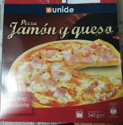 Pizza jamón y queso Unide 340 g, code 8423086014549