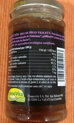 Mermelada De Higo Violeta Bio Sin Azucar Sin Gluten Granovita , code 8423266050213