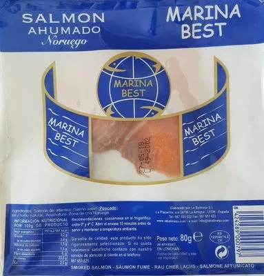 Salmon Ahumado Marina Best , code 8424289000797