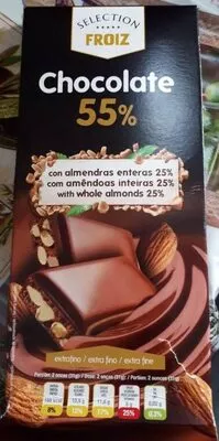 Chocolate 55% con almendras enteras Froiz 200 g, code 8424818352960