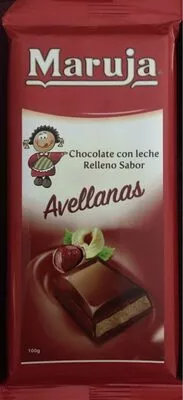 Chocolate con leche relleno sabor avellanas Maruja , code 8425197712222
