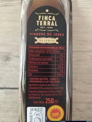 Vinagre de Jerez Finca Terral , code 8428295802109