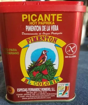 Picante hot paprika Pimentón El Colorín , code 8429127253083