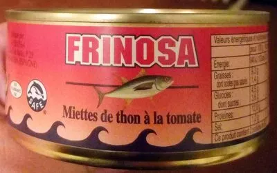 Miettes de thon à la tomate Frinosa 160 g (104 g égoutté), code 8429583007039