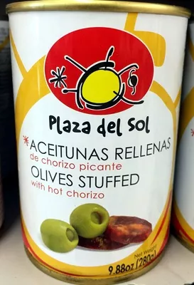 Olives vertes farcies au chorizo Plaza del sol 120 g, code 8429874230122