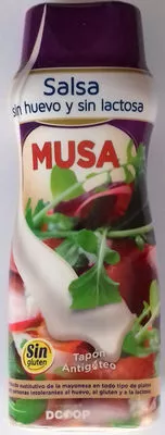 Salsa sin huevo y sin lactosa Musa 300 ml, code 8431594004471