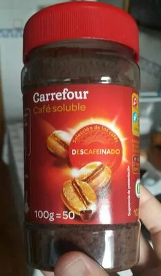 Café soluble descafeinado Carrefour 100 g, code 8431876006452