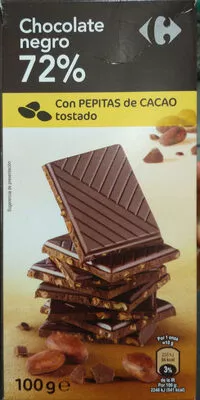 Chocolate negro 72% Carrefour 100 g, code 8431876081923