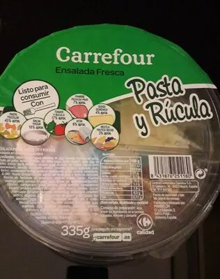 Pasta y rúcula Carrefour , code 8431876251180
