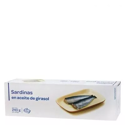 Sardina aceite girasol rr-125 Carrefour 240 g, code 8431876263275