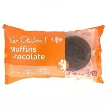 Muffins de chocolate sin gluten Carrefour, CRF Específicos - Sin Gluten , code 8431876274745