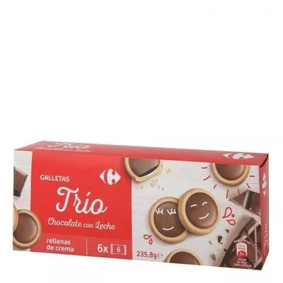 Galletas trios chocolate con leche Carrefour , code 8431876276930