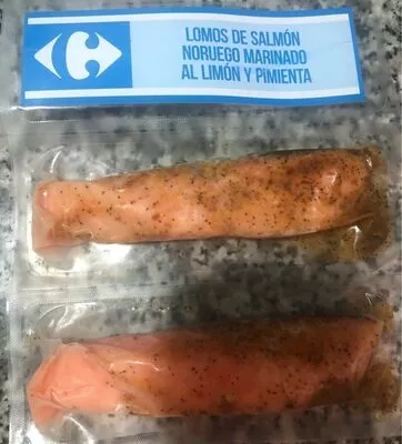 Lomos salmon noruego marinado al limon y pimienta Carrefour 200 g, code 8431876278422