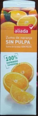 Zumo de naranja SIN PULPA Aliada , code 8433329060066